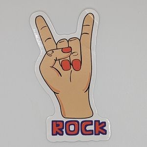 Rock Fingers Sticker